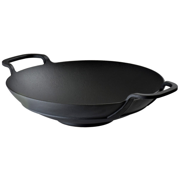 LAVA CAST IRON Lava Enameled Cast Iron WokStir Fry Pan 5.5 Quart15